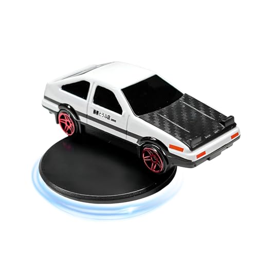 Car Drift Dashboard Ornament, Alloy Racing Model Drifting Spin Auto Dashboard Decoration, Classic Cool Mini Sports Car Dynamic Center Console Decor for Most Vehicles (White) - color: White