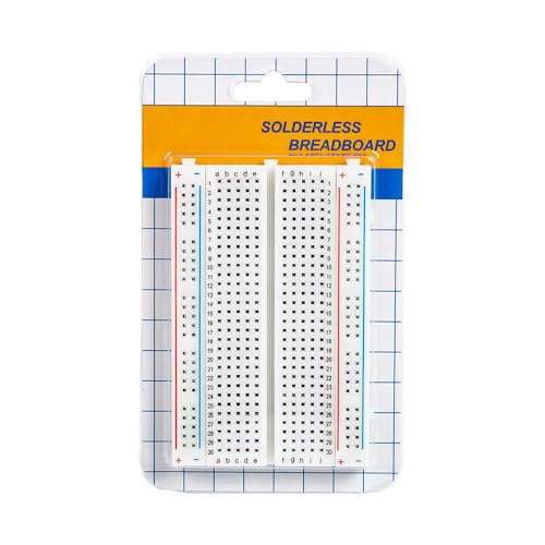 SHILLEHTEK 400 Point Breadboard for Arduino, Raspberry Pi, and Other Microcontrollers, DIY Breadboard for Jumper Wires and Connectors - Solderless Breadboard - size: 400