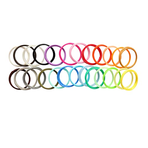 25 Colors 3D Pen PLA Filament Refill, Each Color 10feet, Total 250 Feet DO3D 3D Pen / 3D Printer PLA Refills Sample Pack, Compatible with MYNT3D / SCRIB3D Printing Pen - color: Pla 25 Colors