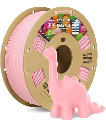 OVERTURE Easy PLA 1.75mm, Easy to Print Filament, 1kg Pink - color: Easy Pink