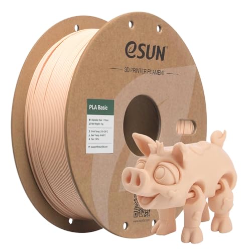 eSUN PLA Basic Filament 1.75mm Beige, 1KG Spool (2.2 LBS) - color: 1.beige, size: 1KG