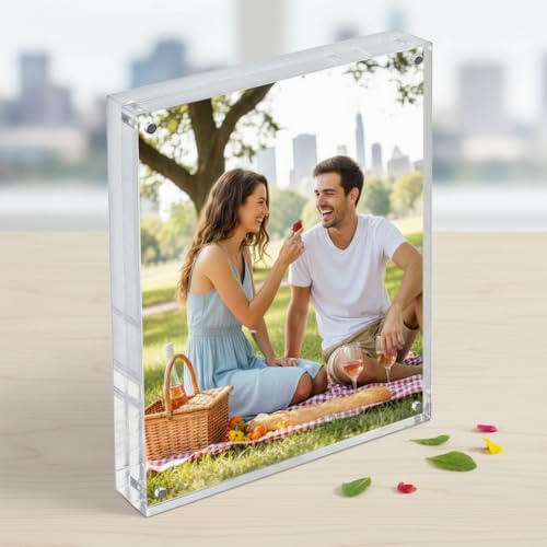 Azar Displays 104434 5-Inch by 7-Inch Vertical/Horizontal Block Frame - size: 5 in x 7 in Vertical/Horizontal