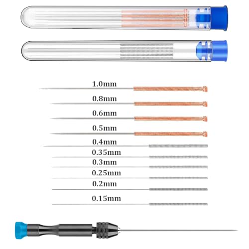 22Pcs 3D Printer Nozzle Cleaning Kit with Bag,Nozzle Cleaning Needles Kit - size: Nozzle Cleaning Set (23-Piece)
