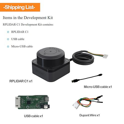 WayPonDEV RPLIDAR C1 360 Degree 2D Lidar Sensor