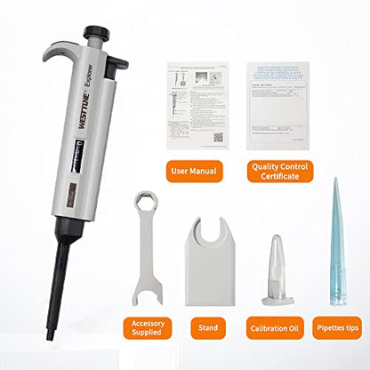 10-100μL Micropipette High-Accurate Pipettor Adjustable Variable Volume Single-Channel Pipette for Laboratory - size: 10-100μl