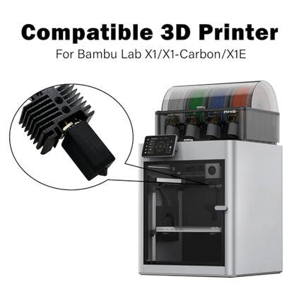 X1/X1C/X1E 0.4mm Ceramic Hotend Assembled Extruder Printhead Kit - color: Hotend 0.4MM for X1/X1C/X1E