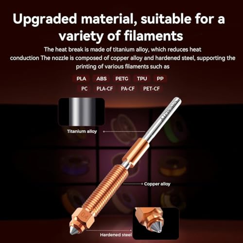 Creality Official Ender 3 V3 Hotend Kit, Upgrades Ceramic Heating Block Kit, Unicorn Quick Swap 3D Printer Nozzle, High Flow Extruder Heater Block, All Metal Integrated for Creality 3D Printers - style: Ender 3 V3