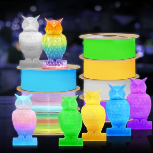 YOUSU Glow in The Dark Light Green PLA Filament 1.75mm 1kg - color: A2-glow Green, size: A-Glow in dark PLA