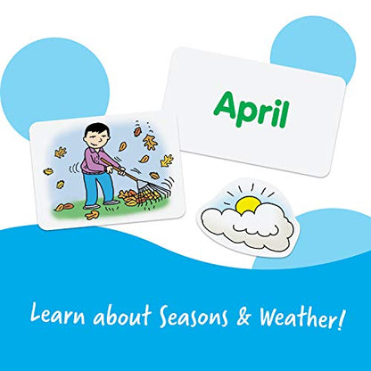 Learning Resources Calendar, Weather & Alphabet Pocket Charts Bundle for Classroom