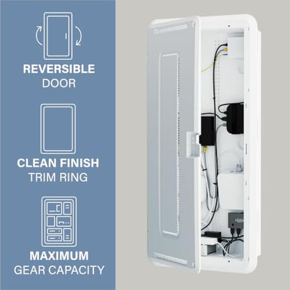 OnQ 30” in Wall Media Box w/Universal Mount Grid & Customizable Knockouts - size: 30 inch