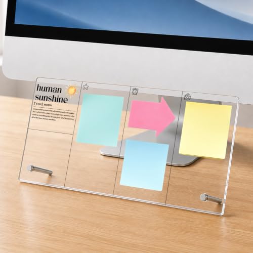 Human Sunshine Memo Board Inspirational Gifts Acrylic Monitor Memo Board - color: Human Sunshine