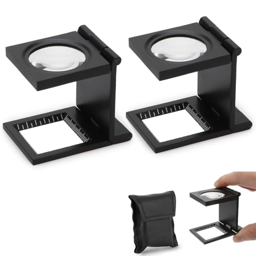 Rongon 10X 28MM Pocket Magnifier Small Folding Jewelers Loupe - size: 2