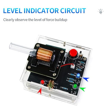 STEM Projects DIY Toys Soldering Practice Kit, Electric Magnetic Transmitter Educational Electronics Kit, Mini DIY Shooting Game Toy Gift for Teens Boys Girls
