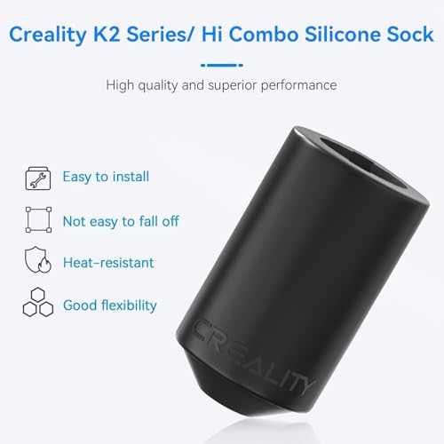 Creality K2 Plus Silicone Socks, K2/ K2 Pro Hotend Silicone Cover, Heating Block Insulation Cover, K2 Plus Accessories 3D Printer Heater Block Cover for Creality Hi Combo Extruder Hotend 3PCS - size: K2 Series*3
