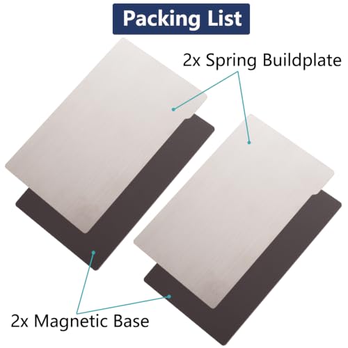 2 Pack Flex Steel Plate for Anycubic Photon Mono 4/4 Ultra - size: 163x90mm