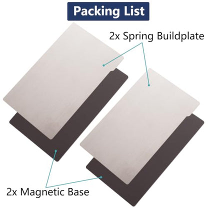 2 Pack Flex Steel Plate for Anycubic Photon Mono 4/4 Ultra - size: 163x90mm