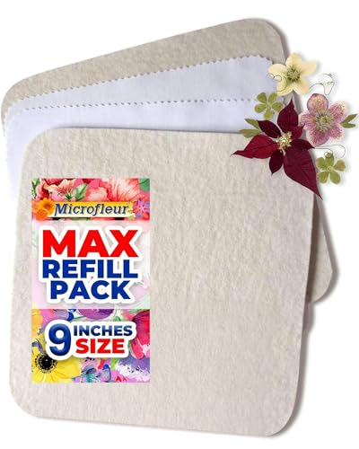 Microfleur Microwave Flower Press Refill Pack, DIY Floral Art - 9" (23 cm) - size: 9 inch Refill Pack