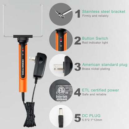 4-in-1 Hot Wire Foam Cutter Tool Hot Knife Foam Cutting Kit - color: Bagged Orange