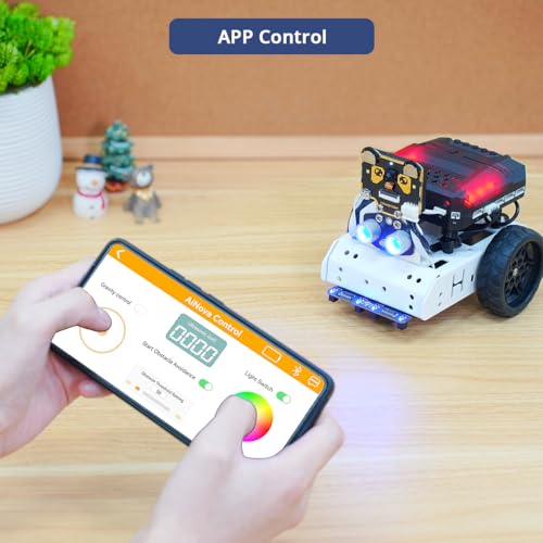 LewanSoul AiNova AI Vision Robot Car for Scratch & Python Programming, Coding Robot Kit STEM Projects Educational Building Robot Open Source Smart Robotic, Standard Kit