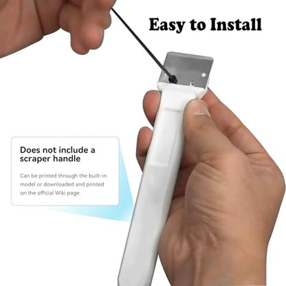 Professional 3D Printer Scraper Tool, Metal 3D Printer Removal Spatula Compatible with Bambu Lab X1/P1 Series,Sharp and Hardened Scraper Blades for Easy Separation of Prints,3X Scraper & 6X Screws