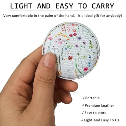Tape Measure for Body Measuring Fabric Sewing Tailor Ruler Flexible Soft Pocket Small Mini Body Measurement Cloth Measuring Tape 60 Inch Premium Leather Retractable Tape Measure - color: Plants 1 pack