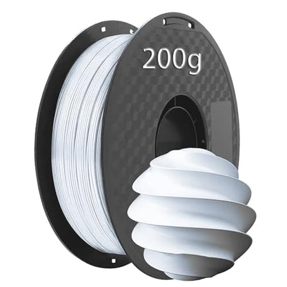 PLA Filament Printer Filament Modeling Material 1.75mm 200g, High Speed Printing Filament, Enhanced Toughness, No Clogging No Warping, Dimensional Accuracy ±0.02mm Marble White A2 - color: Marble White