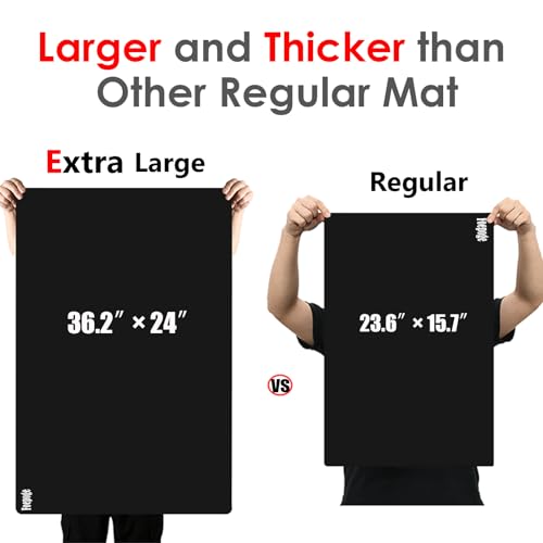 Extra Large Silicone Mat for Resin 36.2" x 24" 2MM Thick Silicone Craft Mat - color: Black, size: 36.2" x 24"