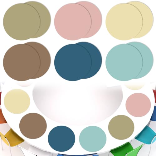 CHUNNIN 12Pcs Dry Erase Dots for Classroom Table 12 Inch Boho Style - color: Boho