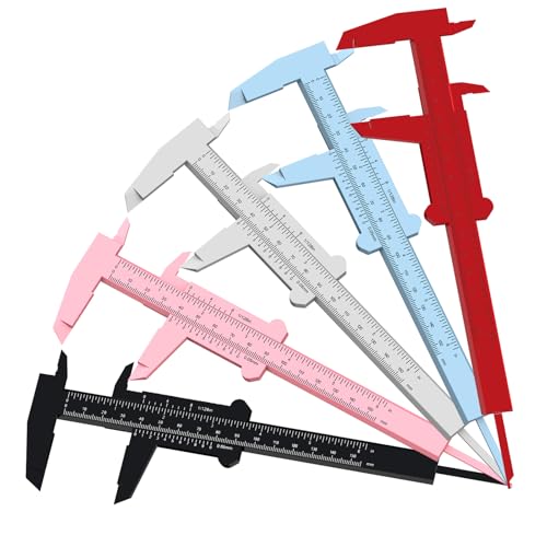 0-6 Inch/150mm Vernier Plastic Caliper Measuring Tools,Multicolor - color: Multicolor