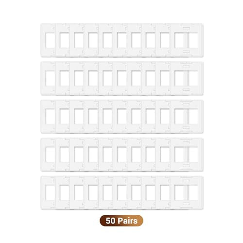 JJC 35mm Slide Mount, 50-Pack Glassless Slide Holder, 5x5cm Frame, ABS - size: 50-Pack