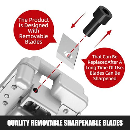 Deburring Tool for Plastic Pipe, Suitable for 6 Pipes Size from 1-1/4 to 4-Inch,PVC Reamer & Chamfer Tool with Sharp Blade 6 Sizes in Creates Smooth Chamfer, Achieve More Uniform Coverage and Adhesion