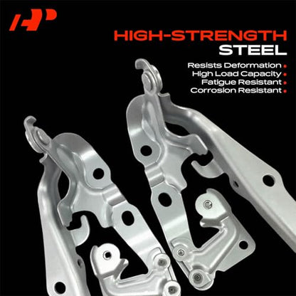 A-Premium Set of 2 Front Driver and Passenger Hood Hinges