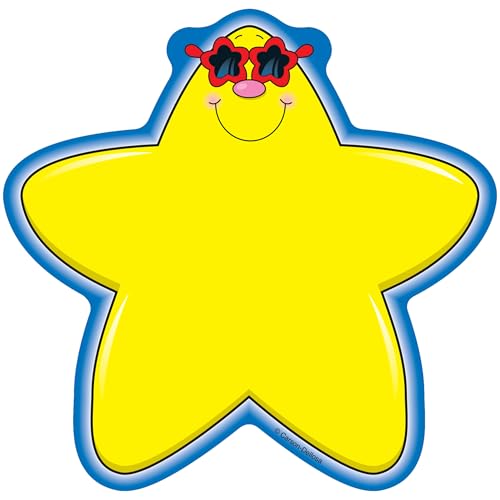 Carson Dellosa – Star Colorful Cut-Outs, Classroom Décor, 36 Pieces - style: Stars - Single Sunglasses