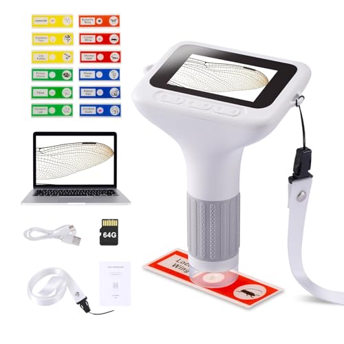 HOMEE 3" Kids Digital Microscope Kit, Portable Handheld Pocket Micro Scope
