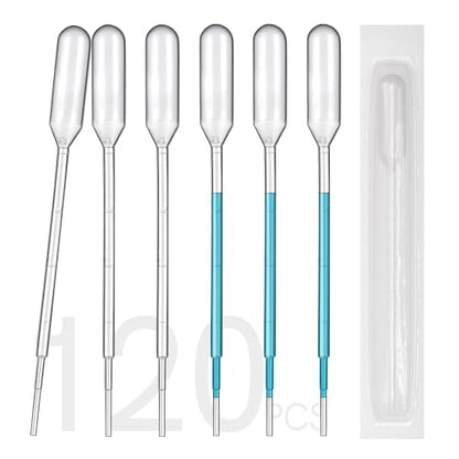 1mL Sterile Transfer Pipettes 120PCS, Vol. 3mL Disposable Pipettes - size: 1ml (Vol. 3mL)