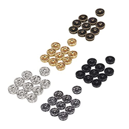 Mini Snap Buttons,Rust Proof Lightweight 100pcs Set,Metal Fasteners,Sew-on Replacement 5mm Mini for Women Men Dolls Skir