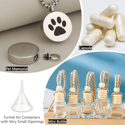 Small Funnel Kit 9 Pack 3 Size with Droppers for Essential Oils