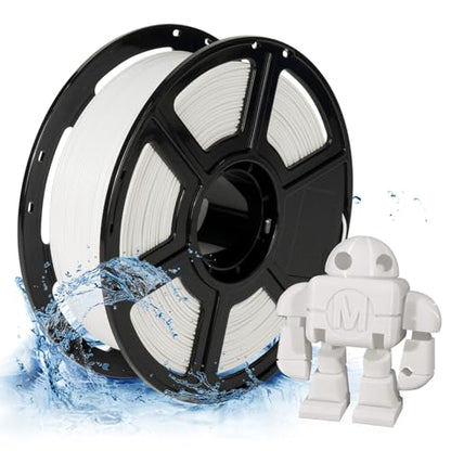 FLASHFORGE PETG Pro Filament 1.75mm White, 3D Printer Filament 1kg (2.2lbs) Spool, Dimensional Accuracy +/- 0.02mm, 3D Printing Filament for Various Mechanical Parts, Waterproof Parts - color: White