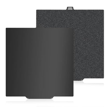280x280mm Double-Sided PEI Build Plate for QIDI Q2, Black Smooth & Textured Flexible Spring Steel Plate, PLA PLA+ TPU Low Temp Printing Bed - size: 280x280mm