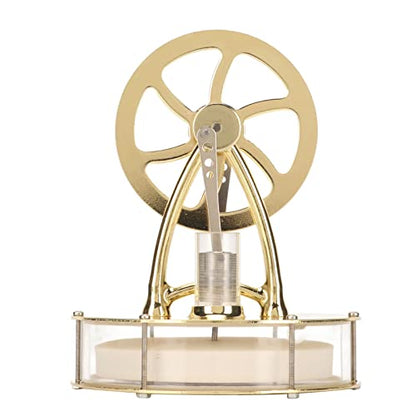 Pilipane Stirling Engine Motor Model Gold Simple Operation Low Noise Stirling Scientific Physical Model Science Experiment Toy