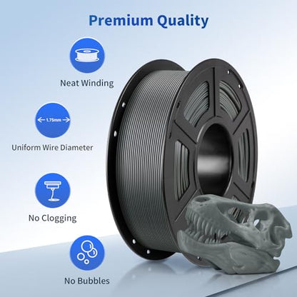ANYCUBIC 3D Printer Filament PLA Bundle 4KG, Texture Grey - color: 4*1kg Pla Texture Grey