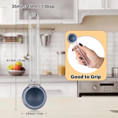 Cookie Scoop Set 1 Tablespoon, Size #60 Cookie Dough Scooper for Baking, 15 ml/0.5 oz Ice Cream Scoop, Acrylic Scoop, Comfortable Grip - size: 1 tbsp set of 3 (35mm)