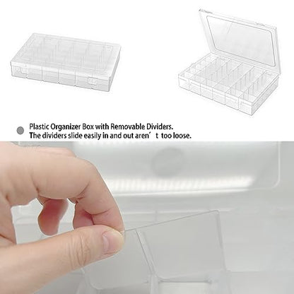 Goiio 8 Pack Plastic Organizer Container Box