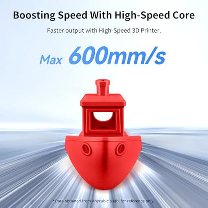 ANYCUBIC High Speed 3D Printer Filament 1.75mm, Rapid PLA Filament with High Prints Quality, Dimensional Accuracy +/- 0.02mm, Print with Most FDM 3D Printers, 1KG Reusable Spool, Bright Red - color: 1kg Bright Red