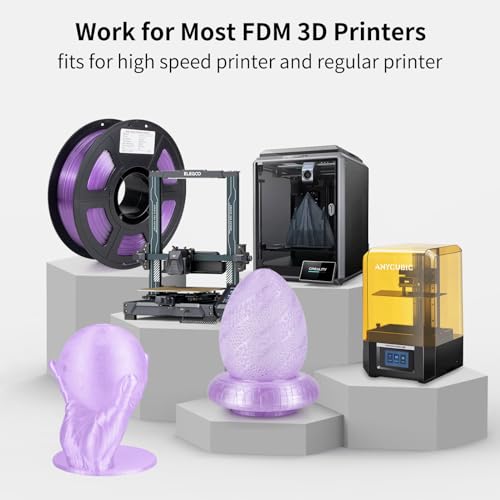IEMAI PETG Filament 1.75mm, Transparent Lavender Purple 1kg - color: Transparent Lavender Purple