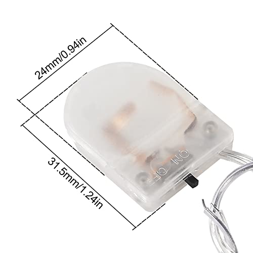 10pcs CR2032 Battery Holder Coin Cell Battery Holders 1x CR2032 Battery Holder Battery Storage Boxes Cover with On ON-Off Switch Socket Container Transparent - size: Transparent-10pcs