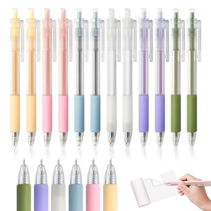 Craft Knife, Kaluofan 12PCS Retractable Pen Knife, Mini DIY Craft Cutting Tools Kit, Utility Paper Cutting Tool for Art Scrapbooking Drawing and Paper Crafting
