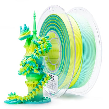 ZIRO PLA Filament 1.75mm, Matte Fast Color Change,1kg Spool, Meadow Mirage - color: Meadow Mirage(matte)
