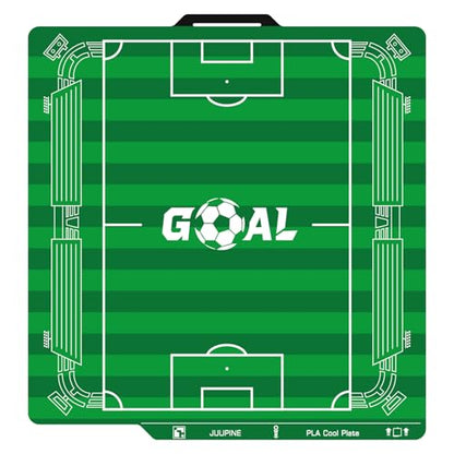 Goal Cool Plate for Bambu Lab P2S P1S P1P X2D X1C X1 A1, Soccer Field Green 3D Printer Plate for PLA, Room Temperature Printing, Strong Adhesion, No Glue Needed, Smart QR Code, Easy Model Removal - color: Goal cool plate