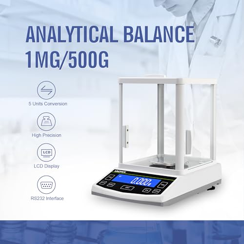 Analytical Balance 500g*0.001g Lab Scale 0.001g Accuracy (500g,1mg) - size: 0.001g*500g